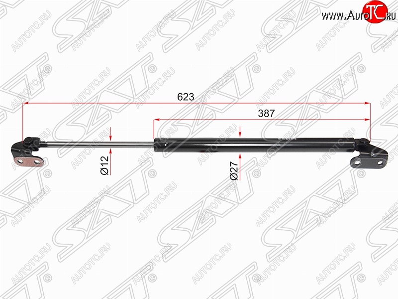 1 299 р. Правый упор крышки багажника (газовый) SAT Toyota 4Runner N180 5 дв. дорестайлинг (1995-2000)  с доставкой в г. Набережные‑Челны