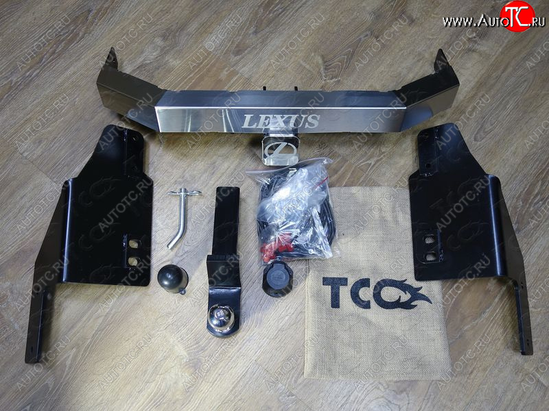 23 699 р. Фаркоп (тягово-сцепное устройство) TCC  Toyota Land Cruiser Prado  J150 (2009-2020) дорестайлинг, 1-ый рестайлинг, 2-ой рестайлинг (оцинкованный, шар Е нержавейка, надпись Prado)  с доставкой в г. Набережные‑Челны