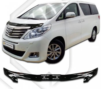 Дефлектор капота (DBA-GGH20W, ATH20W, ANH20W, ANH25W, GGH20W, GGH25W) CA-Plastiс Toyota (Тойота) Alphard (Алфард)  H20 (2011-2015) H20 рестайлинг