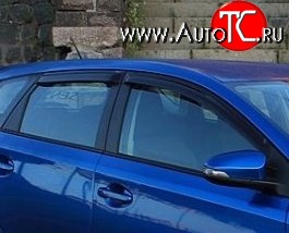 999 р. Комплект дефлекторов окон (ветровиков) 4 шт. 5 дв. (рестайлинг) Russtal Toyota Auris E150 хэтчбэк 5 дв. дорестайлинг (2006-2010)  с доставкой в г. Набережные‑Челны