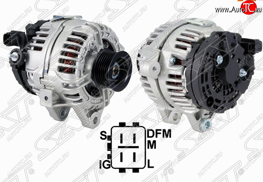 13 499 р. Генератор SAT (12V 100A 2.0/2.4/1AZFSE/2AZFSE)  Toyota Avensis ( T220 седан,  T250 седан,  T250 универсал) (2000-2008) рестайлинг, дорестайлинг, рестайлинг, рестайлинг  с доставкой в г. Набережные‑Челны