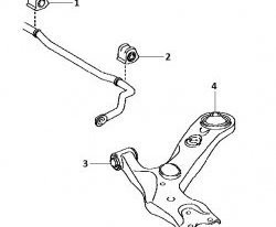 769 р. Полиуретановая втулка стабилизатора передней подвески (левая) Точка Опоры (23,4 мм) Toyota Avensis T270 седан дорестайлинг (2008-2011)  с доставкой в г. Набережные‑Челны. Увеличить фотографию 2