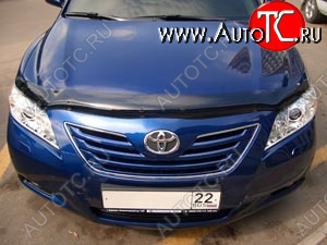 2 879 р. Дефлектор капота SIM Toyota Camry XV40 дорестайлинг (2006-2008)  с доставкой в г. Набережные‑Челны