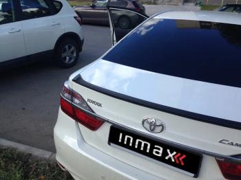 5 499 р. Лип спойлер INMAX  Toyota Camry ( XV50,  XV55) (2011-2018) дорестайлинг, 1-ый рестайлинг, 2-ой рестайлинг (неокрашенный)  с доставкой в г. Набережные‑Челны. Увеличить фотографию 2