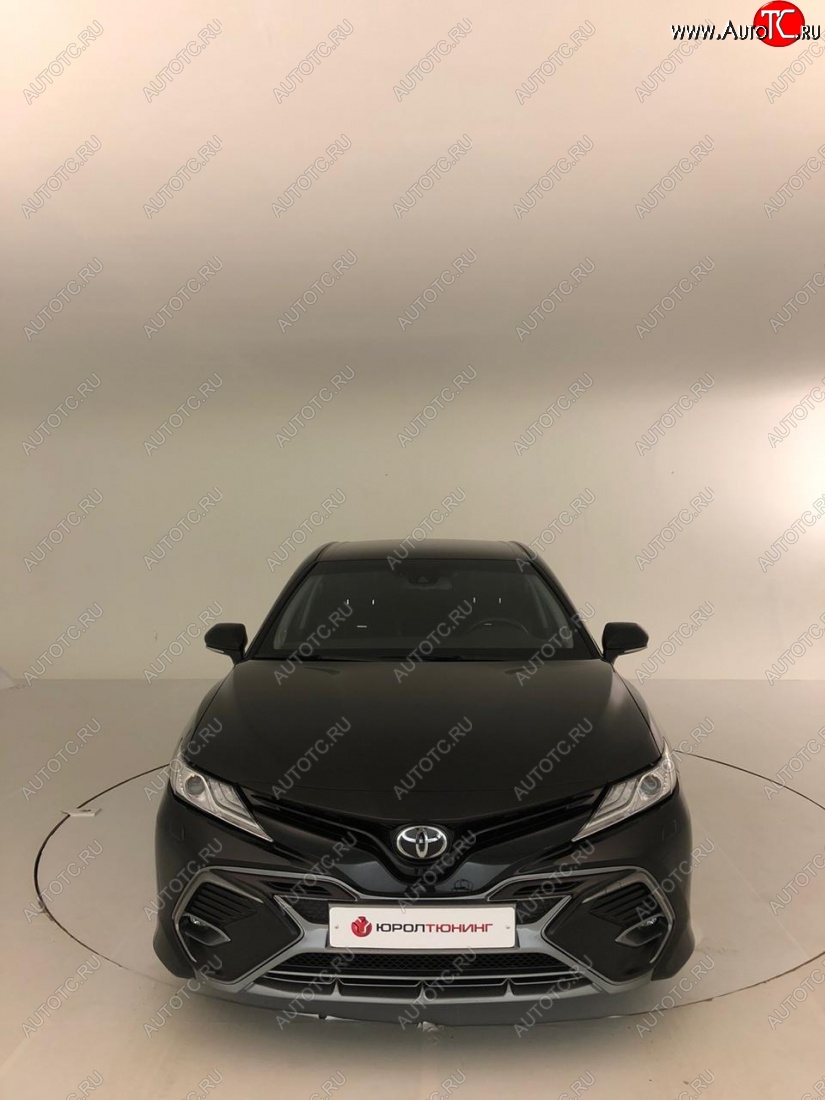 14 699 р. Накладка переднего бампера Yurol Toyota Camry XV70 дорестайлинг (2017-2021) (Неокрашенная)  с доставкой в г. Набережные‑Челны