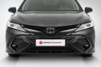 17 999 р. Накладка в центральный воздухозаборник переднего бампера Harius Toyota Camry XV70 дорестайлинг (2017-2021) (Неокрашенная)  с доставкой в г. Набережные‑Челны. Увеличить фотографию 5