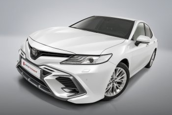 17 999 р. Накладка в центральный воздухозаборник переднего бампера Harius Toyota Camry XV70 дорестайлинг (2017-2021) (Неокрашенная)  с доставкой в г. Набережные‑Челны. Увеличить фотографию 3