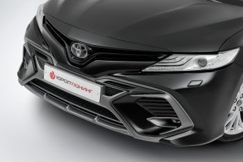 17 999 р. Накладка в центральный воздухозаборник переднего бампера Harius Toyota Camry XV70 дорестайлинг (2017-2021) (Неокрашенная)  с доставкой в г. Набережные‑Челны. Увеличить фотографию 7