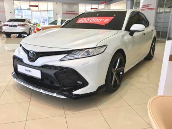 24 999 р. Решетка в передний бампер HEMMES Toyota Camry XV70 дорестайлинг (2017-2021) (неокрашенная)  с доставкой в г. Набережные‑Челны. Увеличить фотографию 2