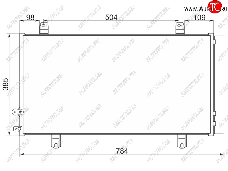 6 099 р. Радиатор кондиционера SAT  Toyota Camry  XV50 (2011-2014) дорестайлинг  с доставкой в г. Набережные‑Челны