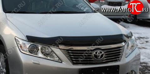 2 879 р. Дефлектор капота NovLine-Autofamily (рестайлинг)  Toyota Camry  XV50 (2011-2014) дорестайлинг  с доставкой в г. Набережные‑Челны