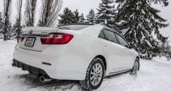 3 599 р. Диффузор заднего бампера Sport Toyota Camry XV50 дорестайлинг (2011-2014) (Под окраску, Неокрашенный)  с доставкой в г. Набережные‑Челны. Увеличить фотографию 2