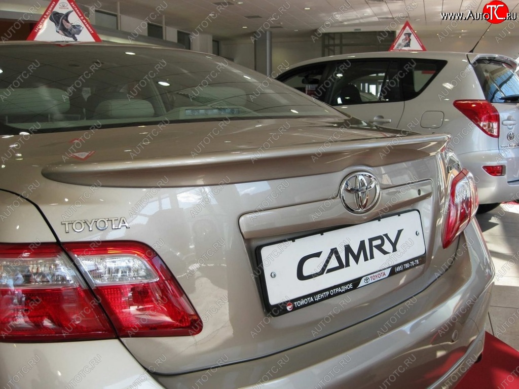 2 789 р. Лип спойлер ОEМ  Toyota Camry  XV40 (2009-2011) рестайлинг (Неокрашенный)  с доставкой в г. Набережные‑Челны