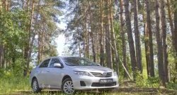 1 099 р. Реснички на фары RA  Toyota Corolla ( E140,  E150) (2009-2013) седан рестайлинг, седан рестайлинг (Неокрашенные)  с доставкой в г. Набережные‑Челны. Увеличить фотографию 2