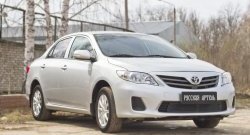 1 799 р. Защитная сетка решетки переднего бампера РА Toyota Corolla E150 седан рестайлинг (2009-2013)  с доставкой в г. Набережные‑Челны. Увеличить фотографию 5