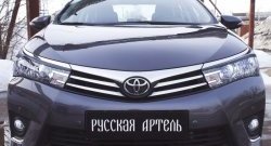 1 169 р. Реснички на фары RA  Toyota Corolla  E180 (2013-2016) дорестайлинг (Неокрашенные)  с доставкой в г. Набережные‑Челны. Увеличить фотографию 3