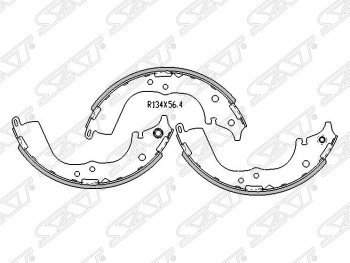Колодки тормозные SAT (задние) Toyota Hiace H100 минивэн дорестайлинг (Япония) (1989-1993)