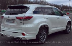 12 999 р. Комплект накладок на колёсные арки TopKontur Design Toyota Highlander XU50 дорестайлинг (2013-2017)  с доставкой в г. Набережные‑Челны. Увеличить фотографию 3