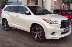 Комплект накладок на колёсные арки TopKontur Design Toyota Highlander XU50 дорестайлинг (2013-2017)