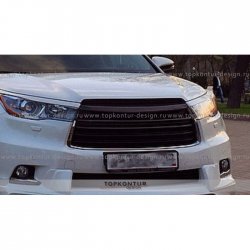 5 399 р. Решётка радиатора TopKontur Design Toyota Highlander XU50 дорестайлинг (2013-2017)  с доставкой в г. Набережные‑Челны. Увеличить фотографию 3