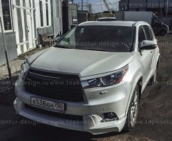 5 399 р. Решётка радиатора TopKontur Design Toyota Highlander XU50 дорестайлинг (2013-2017)  с доставкой в г. Набережные‑Челны. Увеличить фотографию 5