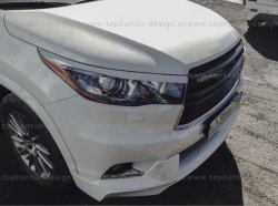 5 399 р. Решётка радиатора TopKontur Design Toyota Highlander XU50 дорестайлинг (2013-2017)  с доставкой в г. Набережные‑Челны. Увеличить фотографию 6