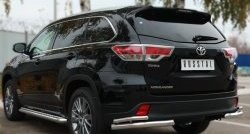 33 999 р. Широкая защита порогов SLITKOFF  Toyota Highlander  XU50 (2013-2017) дорестайлинг  с доставкой в г. Набережные‑Челны. Увеличить фотографию 3