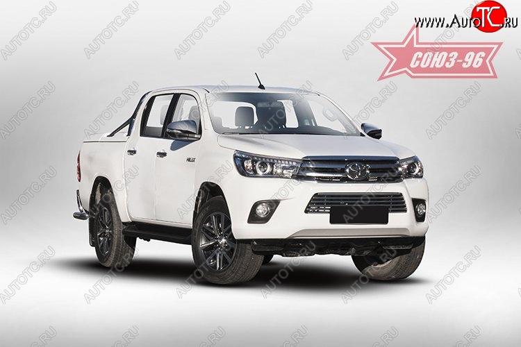 7 289 р. Декоративный элемент воздухозаборника Souz-96 (d16) Toyota Hilux AN120 дорестайлинг (2016-2020)  с доставкой в г. Набережные‑Челны