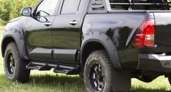 3 499 р. Брызговики под расширители колесных арок с выносом 50 мм RA  Toyota Hilux  AN120 (2016-2020) дорестайлинг  с доставкой в г. Набережные‑Челны. Увеличить фотографию 4