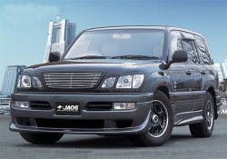 18 749 р. Накладка на передний бампер JAOS Toyota Land Cruiser 100 дорестайлинг (1998-2002) (Неокрашенная)  с доставкой в г. Набережные‑Челны. Увеличить фотографию 3