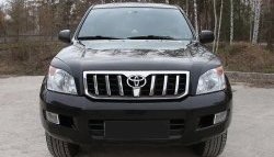 1 249 р. Реснички RA на фары  Toyota Land Cruiser Prado  J120 (2002-2009) (Неокрашенные)  с доставкой в г. Набережные‑Челны. Увеличить фотографию 3