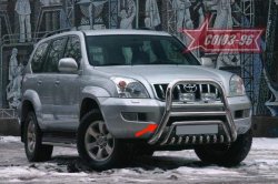 Защита переднего бампера Souz-96 (d76 и 51) Toyota Land Cruiser Prado J120 (2002-2009)