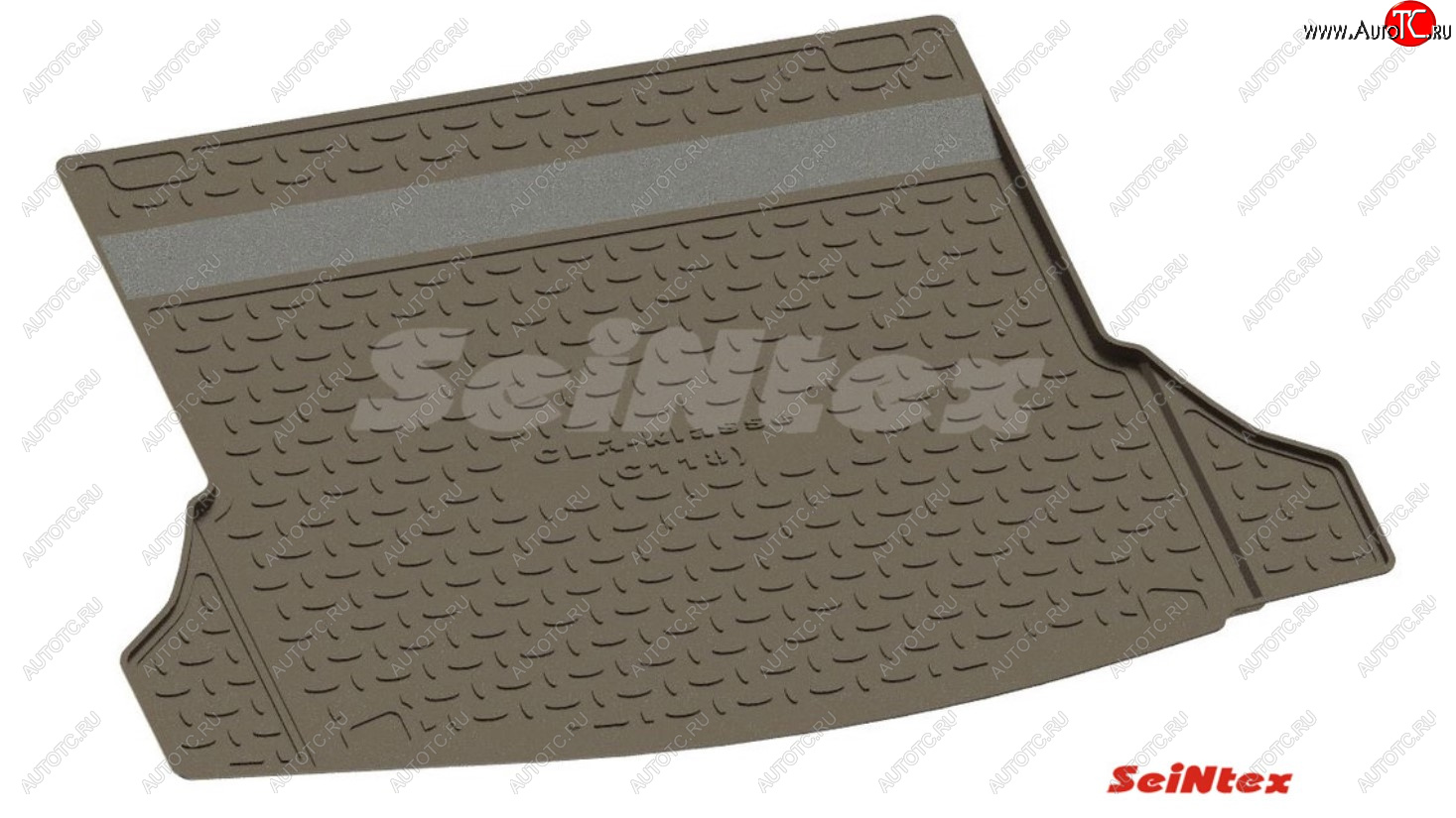 1 429 р. Коврик в багажник SeiNtex (полимерный) Toyota Land Cruiser Prado J120 (2002-2009) (Цвет: черный)  с доставкой в г. Набережные‑Челны