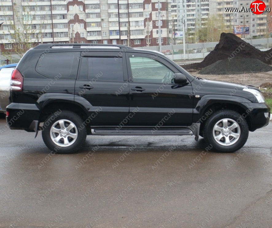 6 999 р. Рейлинги на автомобиль Oem Style Toyota Land Cruiser Prado J120 (2002-2009)  с доставкой в г. Набережные‑Челны