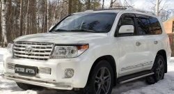 959 р. Реснички на фары RA  Toyota Land Cruiser  200 (2012-2015) 1-ый рестайлинг (Неокрашенные)  с доставкой в г. Набережные‑Челны. Увеличить фотографию 4