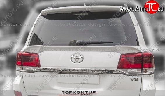 8 149 р. Спойлер TopKontur Design (нижний) Toyota Land Cruiser 200 1-ый рестайлинг (2012-2015) (Неокрашенный)  с доставкой в г. Набережные‑Челны