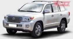 7 334 р. Декоративная вставка воздухозаборника в бампер Souz-96 Toyota Land Cruiser 200 1-ый рестайлинг (2012-2015)  с доставкой в г. Набережные‑Челны. Увеличить фотографию 1