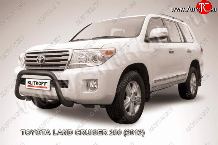 22 999 р. Кенгурятник d76 низкий мини  Toyota Land Cruiser  200 (2012-2015) 1-ый рестайлинг (Цвет: серебристый)  с доставкой в г. Набережные‑Челны