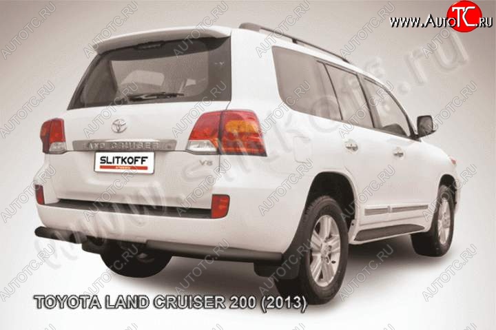 9 999 р. Уголки d76 Toyota Land Cruiser 200 1-ый рестайлинг (2012-2015) (Цвет: серебристый)  с доставкой в г. Набережные‑Челны