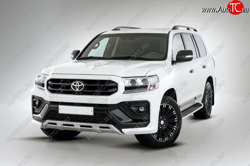 54 999 р. Бампер передний THOR Toyota Land Cruiser 200 2-ой рестайлинг (2015-2021) (Неокрашенный)  с доставкой в г. Набережные‑Челны