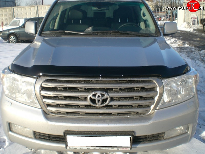 3 169 р. Дефлектор капота NovLine Toyota Land Cruiser 200 дорестайлинг (2007-2012)  с доставкой в г. Набережные‑Челны