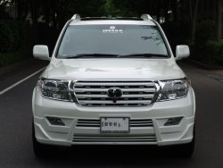 11 949 р. Накладка на передний бампер BRANEW Toyota Land Cruiser 200 дорестайлинг (2007-2012) (Неокрашенная)  с доставкой в г. Набережные‑Челны. Увеличить фотографию 3