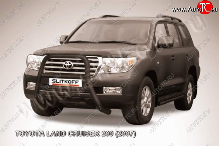 43 849 р. Кенгурятник d76 высокий  Toyota Land Cruiser  200 (2007-2012) дорестайлинг (Цвет: серебристый)  с доставкой в г. Набережные‑Челны