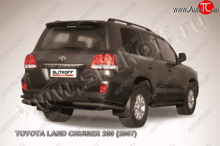 13 099 р. Уголки d76+d42 двойные  Toyota Land Cruiser  200 (2007-2012) дорестайлинг (Цвет: серебристый)  с доставкой в г. Набережные‑Челны