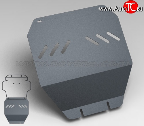 1 169 р. Защита коробки передач Novline (2008-2009) (4.7/4.5, АКПП, 3 мм) Toyota Land Cruiser 200 дорестайлинг (2007-2012)  с доставкой в г. Набережные‑Челны