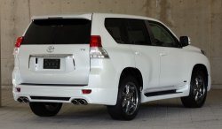 14 099 р. Пластиковые пороги Mz SPEED Toyota Land Cruiser Prado J150 дорестайлинг (2009-2013)  с доставкой в г. Набережные‑Челны. Увеличить фотографию 2