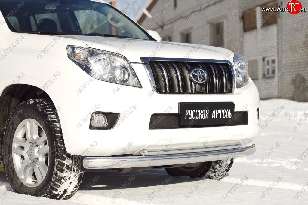 789 р. Зимняя заглушка решетки переднего бампера РА  Toyota Land Cruiser Prado  J150 (2009-2013) дорестайлинг  с доставкой в г. Набережные‑Челны