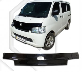 2 199 р. Дефлектор капота CA-Plastiс  Toyota LiteAce  S400 (2008-2020) (Classic черный, Без надписи)  с доставкой в г. Набережные‑Челны. Увеличить фотографию 1