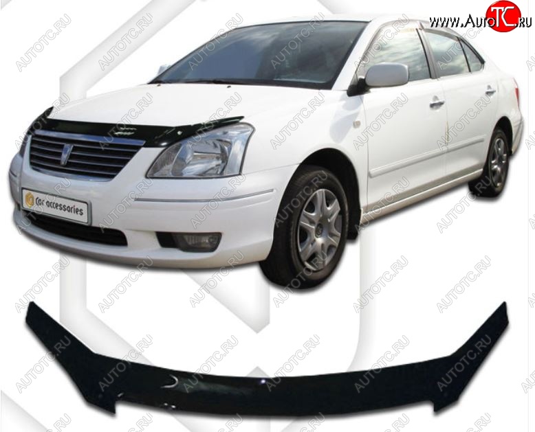 2 079 р. Дефлектор капота CA-Plastiс  Toyota Premio  T240 (2001-2007) дорестайлинг, рестайлинг (Classic черный, Без надписи)  с доставкой в г. Набережные‑Челны