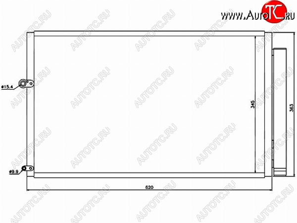 6 799 р. Радиатор кондиционера SAT  Toyota Prius  XW20 (2003-2011) дорестайлинг, рестайлинг  с доставкой в г. Набережные‑Челны